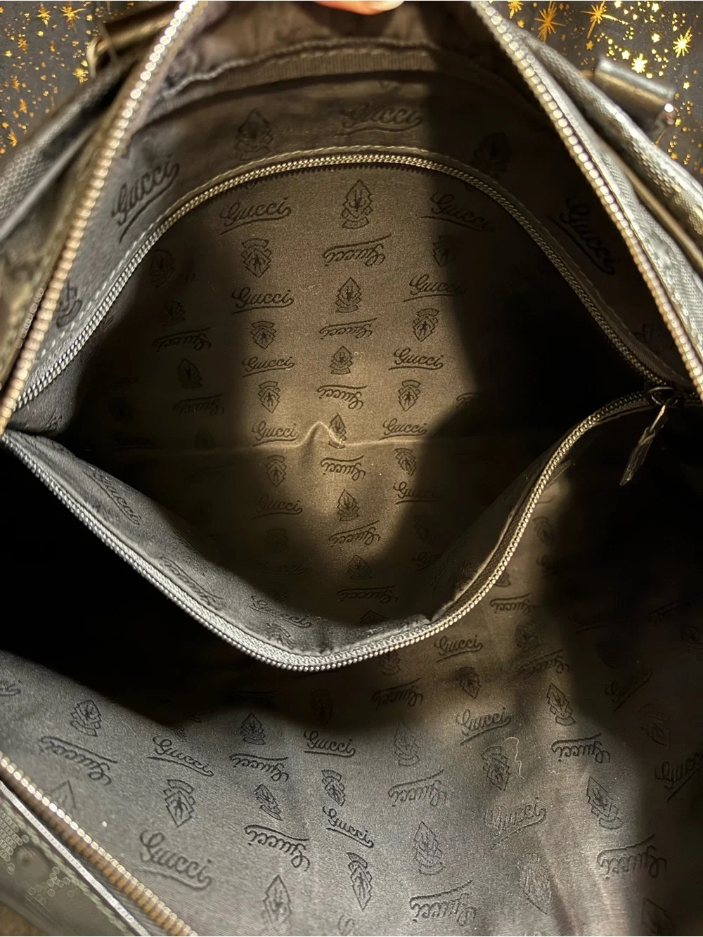 Gucci Black GG Briefcase
